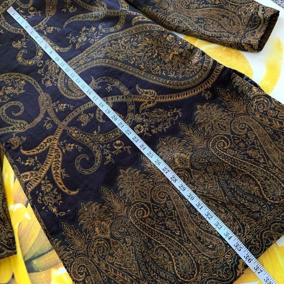 WOOL & SILK Nehru Long Jacket (Sz 42) - Picture 11 of 11